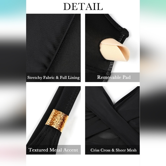 Pink Women's One Piece Mesh Swimsuit - Picture 5 of 7